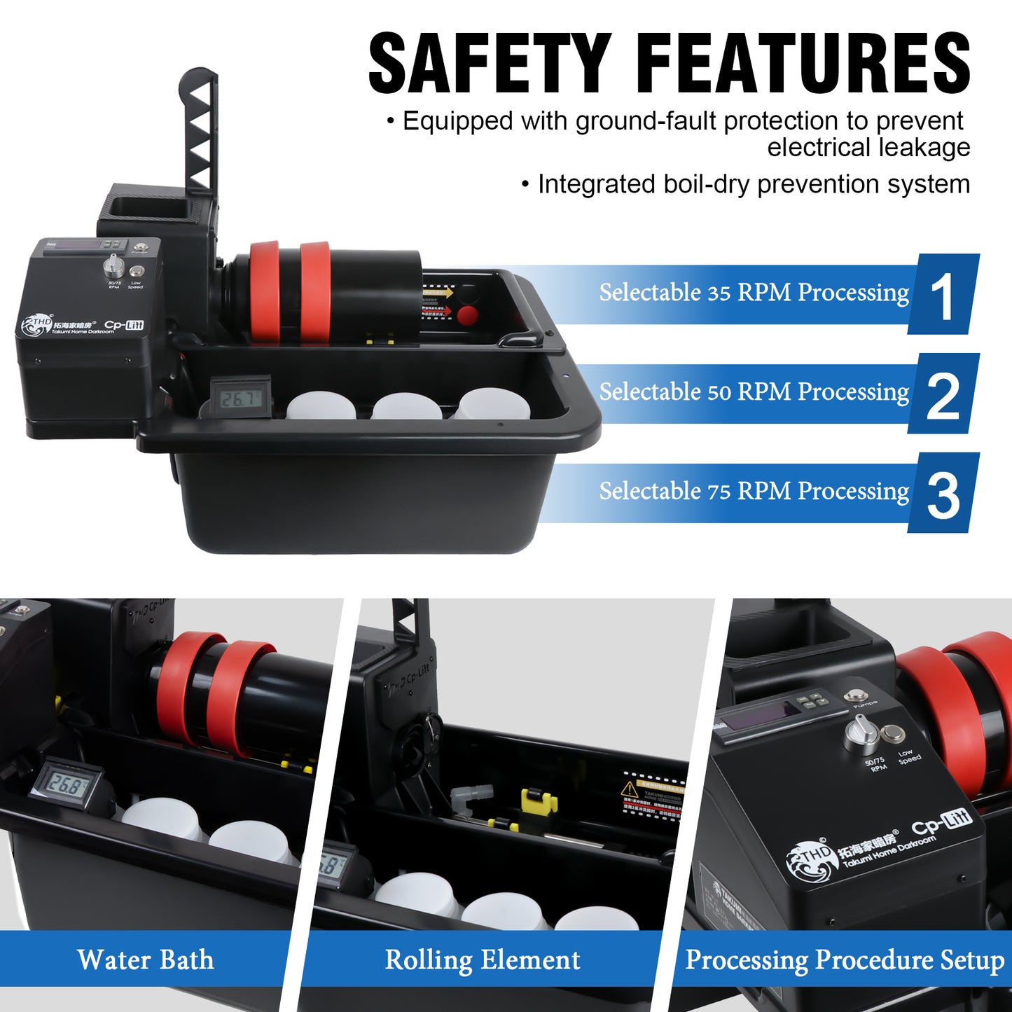 Darkroom Lift Arm Machine CPLift Semi-Automatic Film Developing Processor Processing Kits