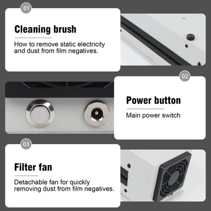 Professional Film Anti-Static Electric Dust Remover Cleaner For 135 120 4x5 8x10 Negative Film