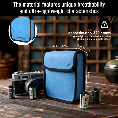 eTone Anti-X-ray Film Guard Lead Foil Protection Bag for 135 35mm 120 4x5 B/W Color Film(Blue or Green)
