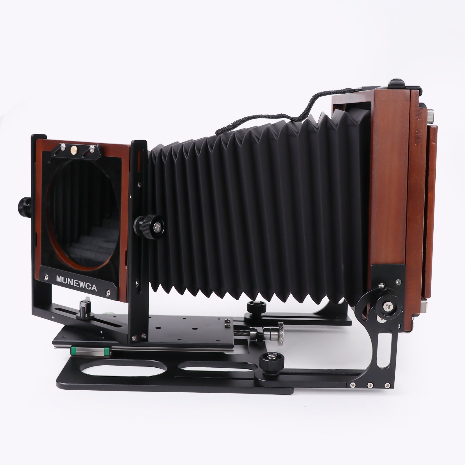 New Munewca 4X5'' Large Format Teak Wood Field Folding Film Camera