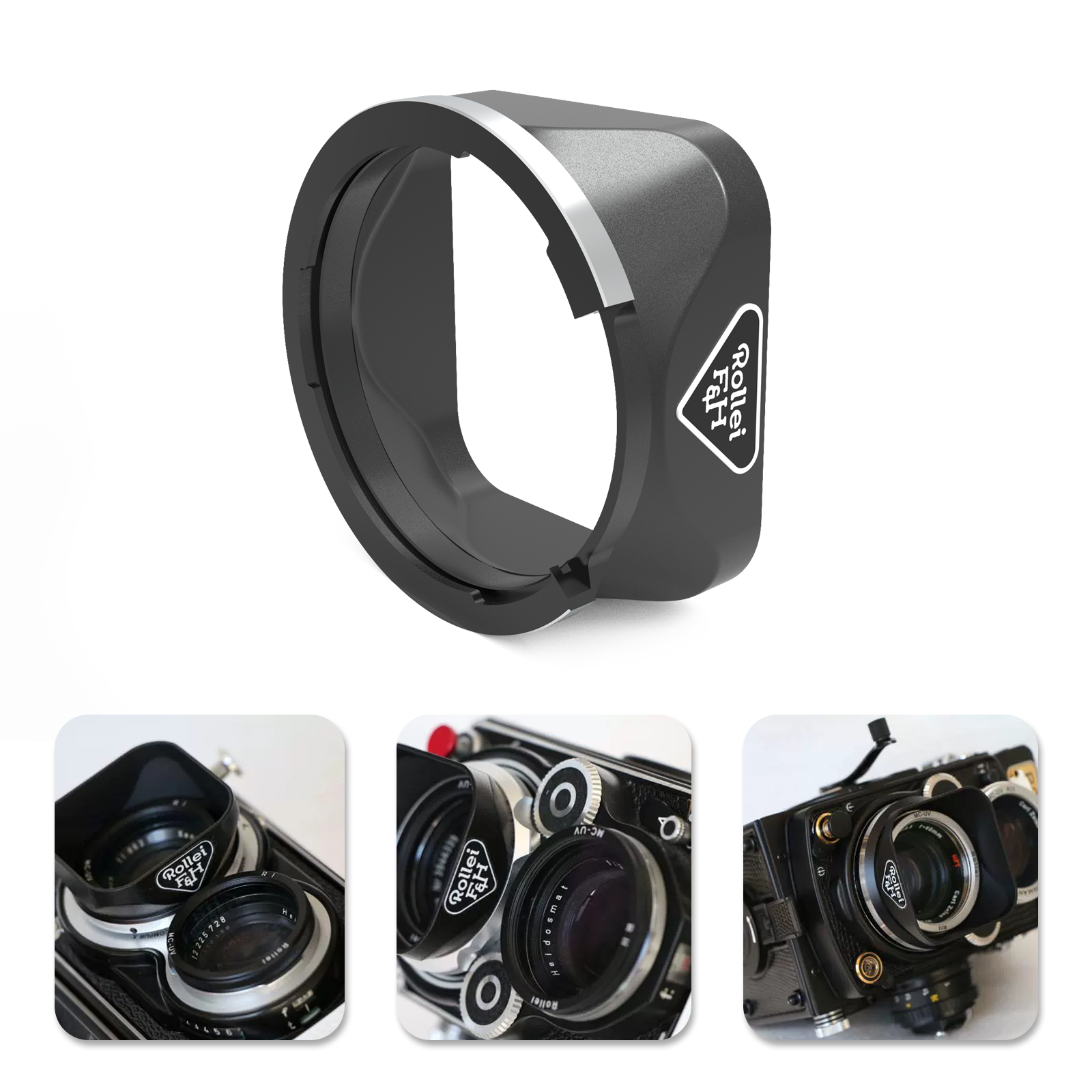 Bay III Bay 3 Metal Lens Hood For Rolleiflex 2.8C 2.8D 2.8E 2.8F
