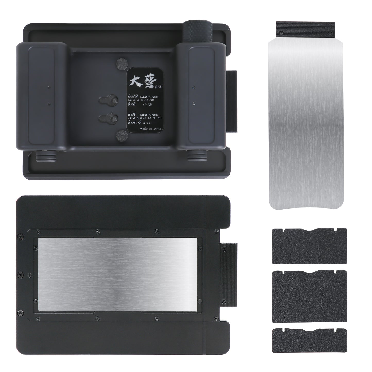 DAYI 6x12 6x9 6x6 Roll Film Indietro Caricatore Per 4x5 Linhof Wista Sinar Toyo Cambo