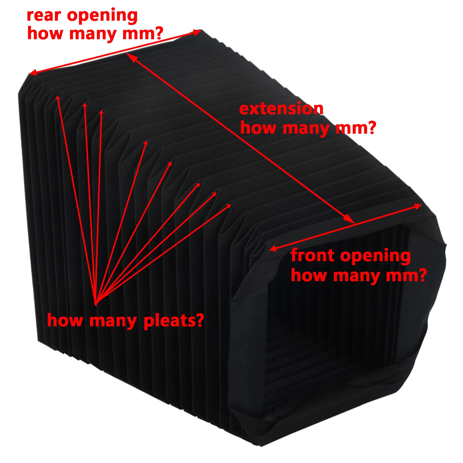 Custom Made Bellows For 4x5