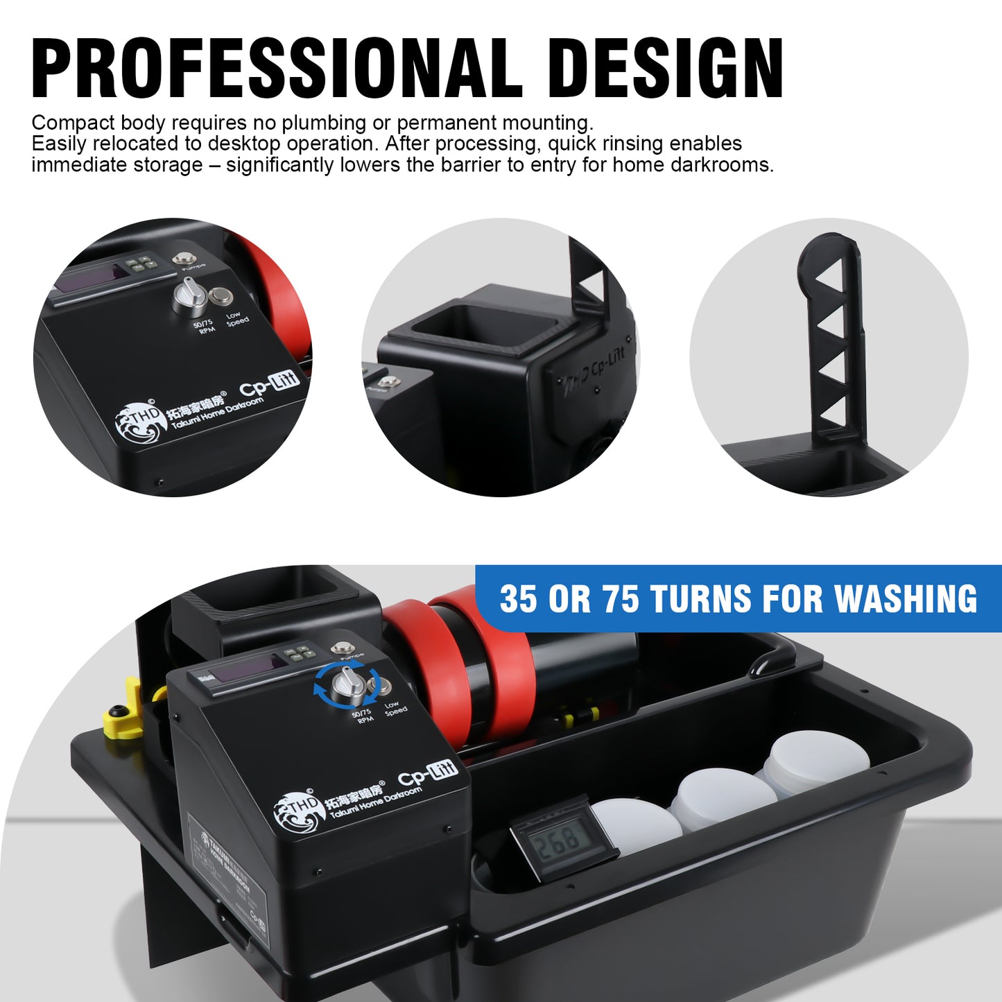 Darkroom Lift Arm Machine CPLift Semi-Automatic Film Developing Processor Processing Kits