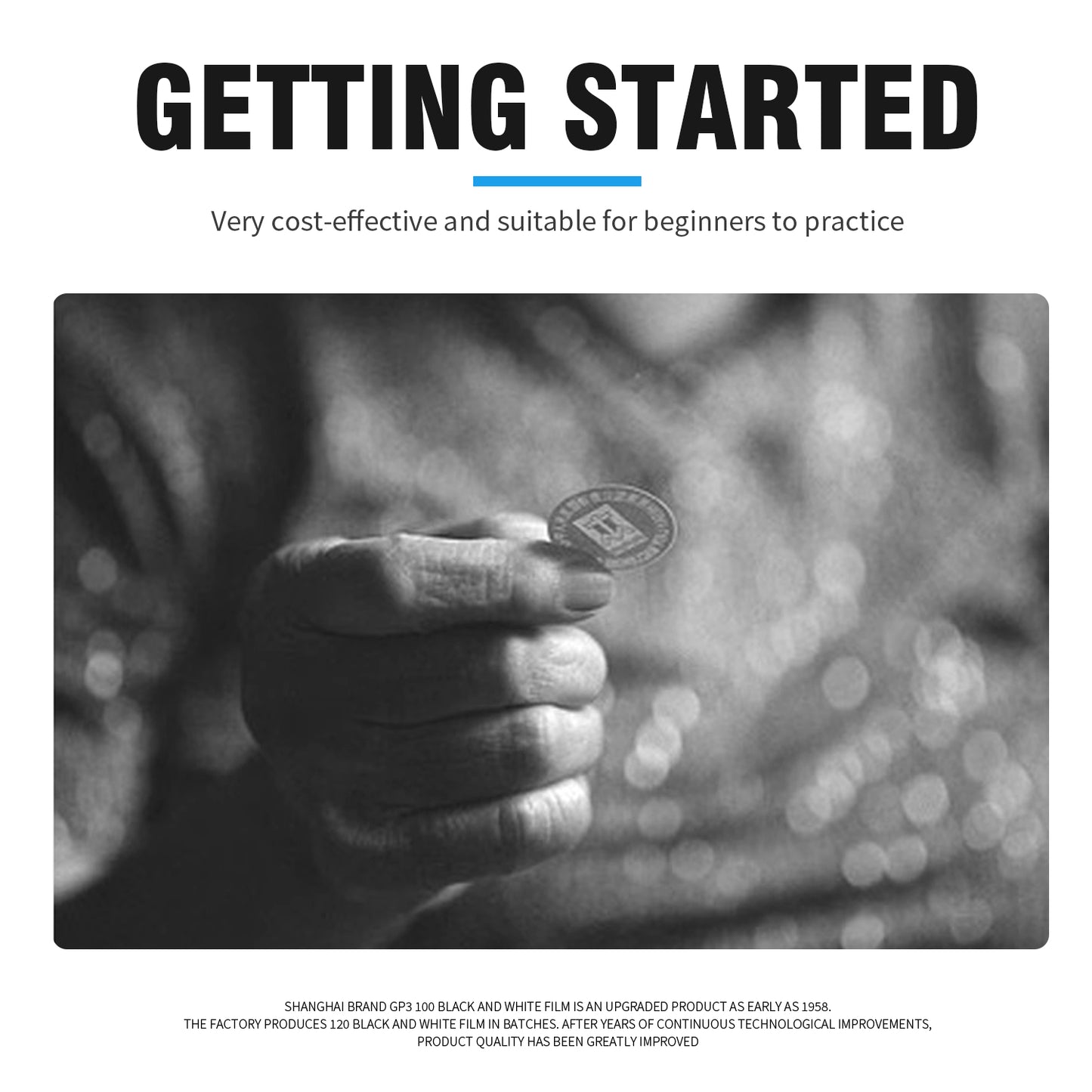 3 Rolls Shanghai Black & White GP3 135/36 35mm Film DIN ISO 100 B&W B/W Freshest