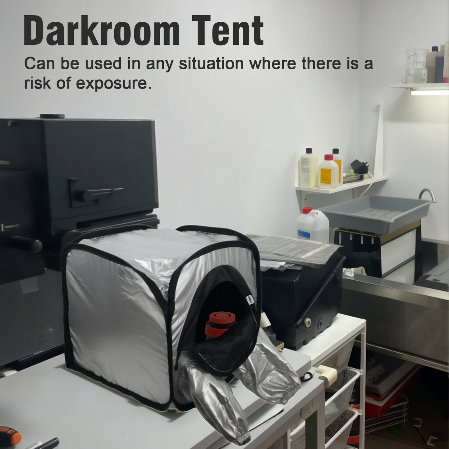 Borsa per tenda per caricamento pellicola per cambio pellicola per camera oscura di grande formato per lo sviluppo negativo della fotocamera 4x5 5x7