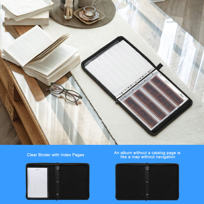 Blue Film Photo Binder Zipper Album 120 6x7 6x6 Archival Negative Storage Slide Page