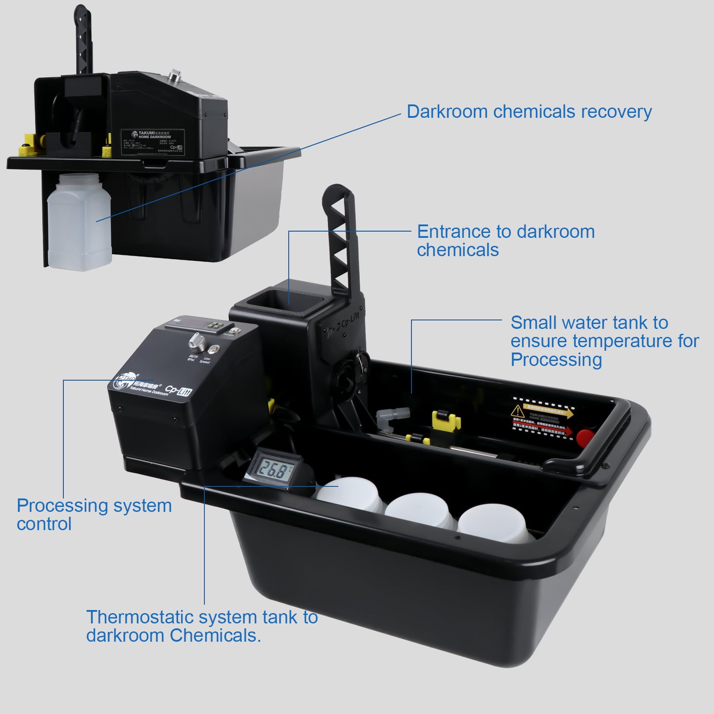 Darkroom Lift Arm Machine CPLift Semi-Automatic Film Developing Processor Processing Kits