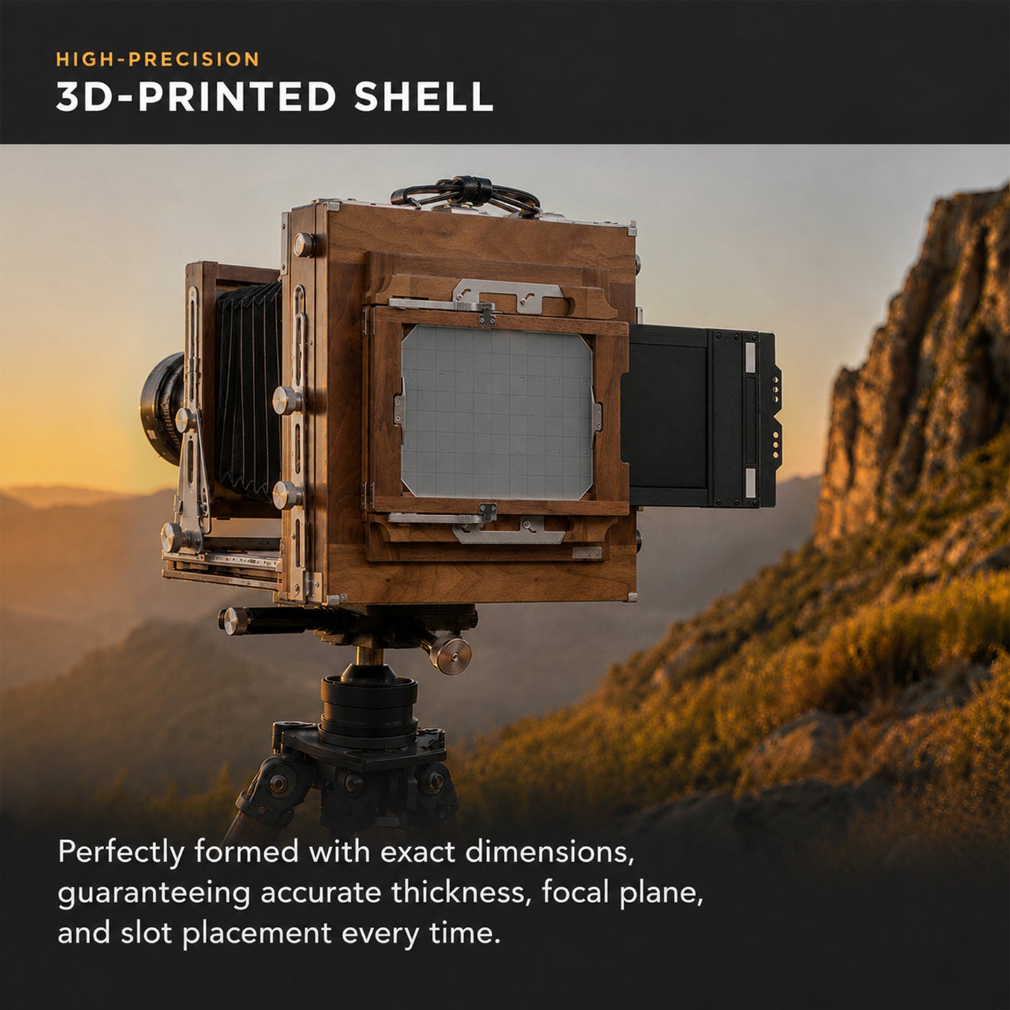 4x5 Cut Sheet Wet Dry Plate Film Holder For 4x5'' Linhof Deardorff Tachihara Horseman