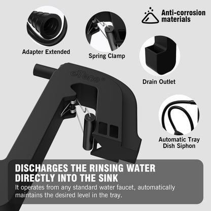 eTone Automatic Tray Dish Siphon For B/W Color Film PhotoPaper Darkroom Developing Processing Equipment