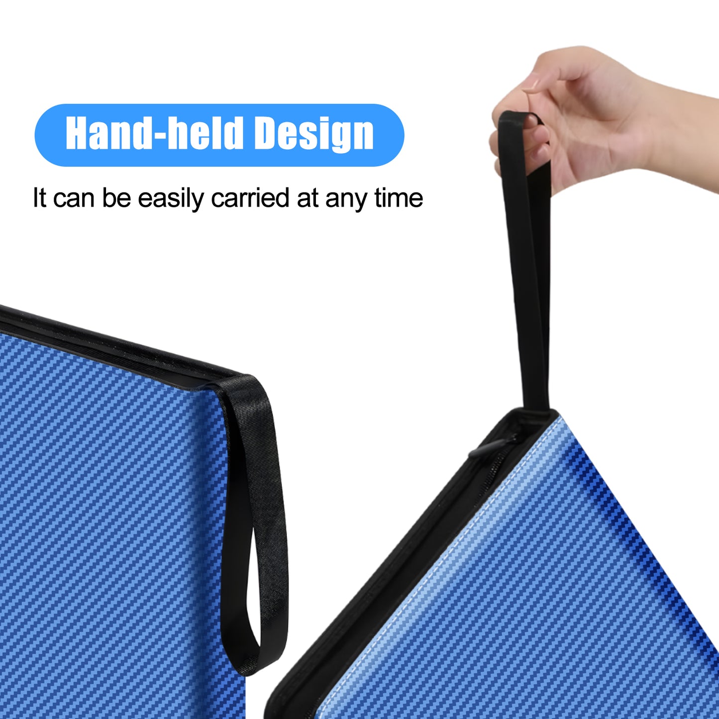 Blue Film Photo Binder Zipper Album 120 6x7 6x6 Archival Negative Storage Slide Page