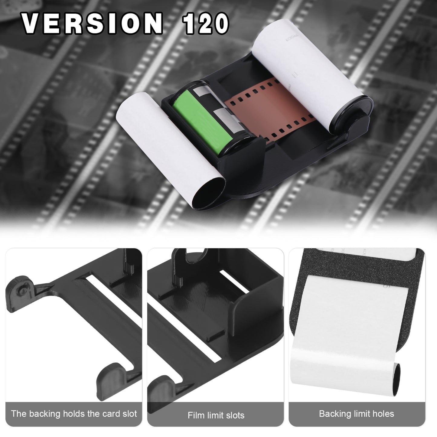 eTone 35mm 135 Film To 120 Backing Paper Film Spool Reload Dispenser Converter Tool