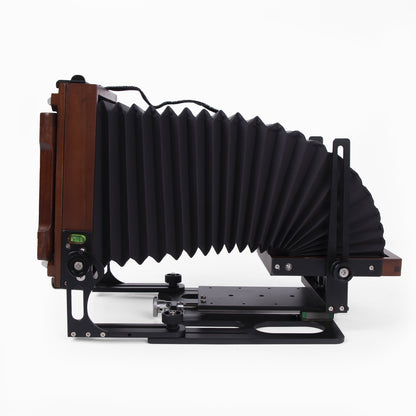 New Munewca 4X5'' Large Format Teak Wood Field Folding Film Camera With Ground Glass