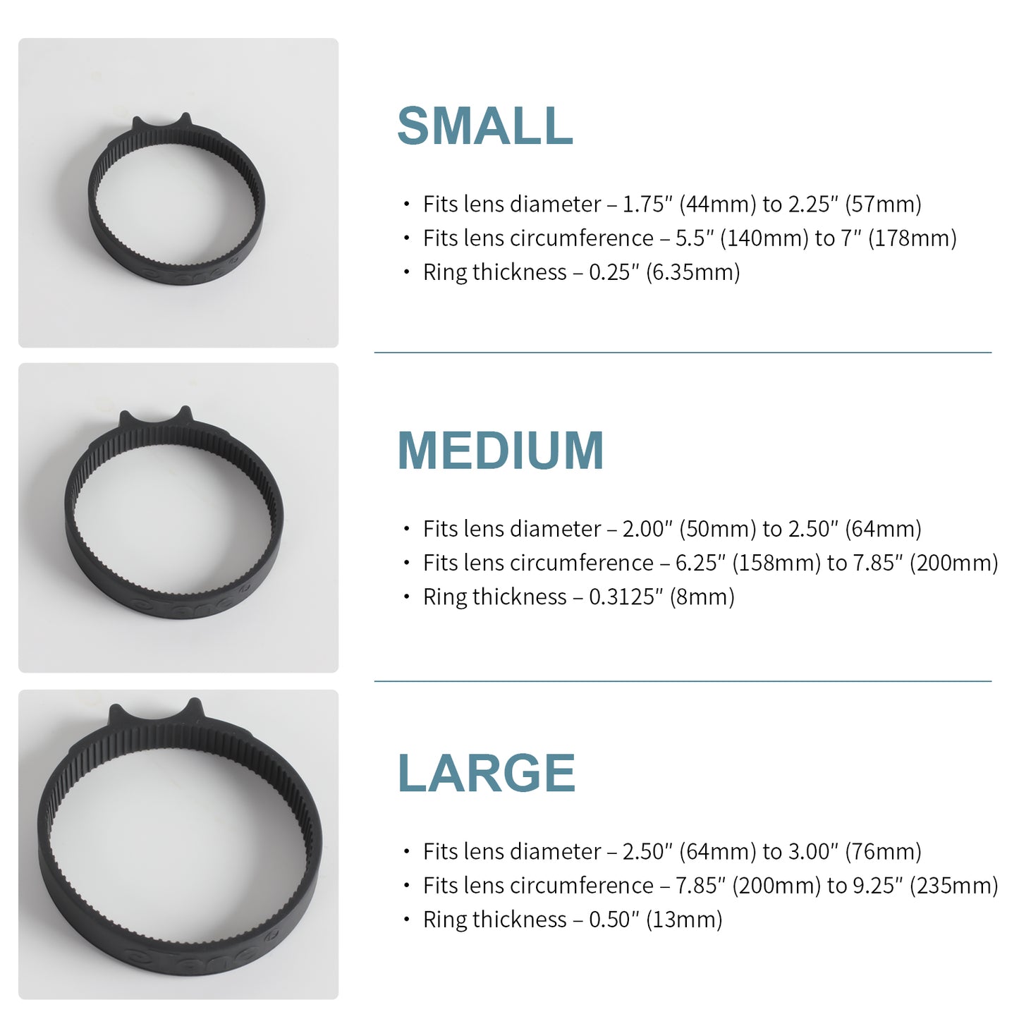 Folgender Fokus-Zahnrad-Ring-Objektiv-Fokus-Tab-Fokus-Ring für SLR-DSLR-Objektivkamera