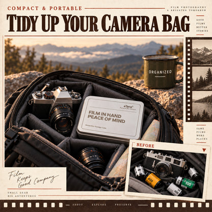 Multi-Format Metal Film Storage Case Silent Container Box For 120 135 35mm B&W Color Negative Film