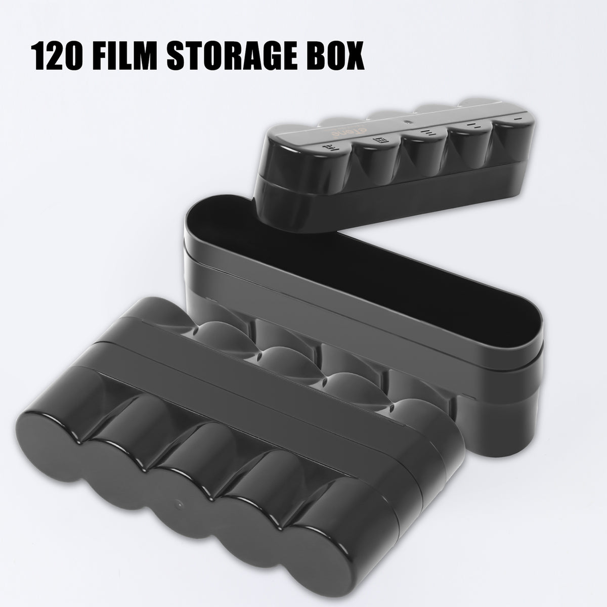 Hard Plastic Film Container Storage Case Box For 5 rolls 120 B/W Color Medium Format Film