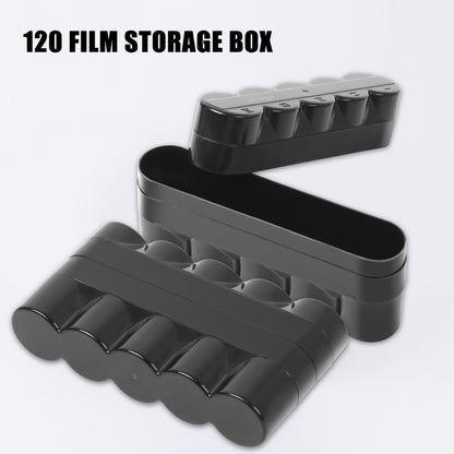 Hard Plastic Film Container Storage Case Box For 5 rolls 120 B/W Color Medium Format Film