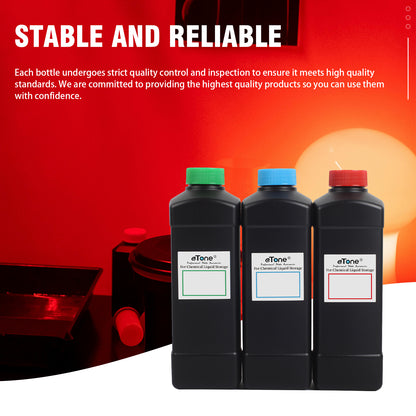 3x 1000ml Darkroom Chemical Storage Bottles Film Photo Developing Processing 1L