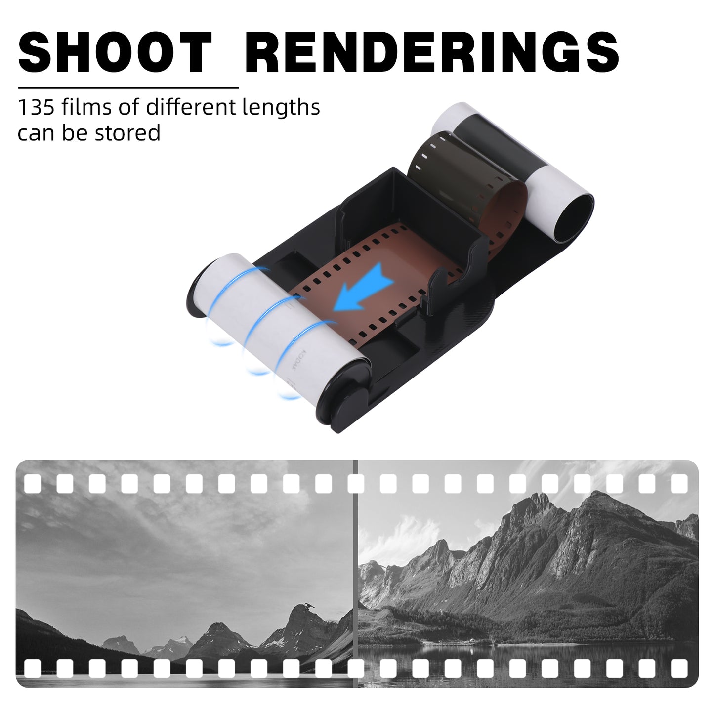 eTone 35mm 135 Film To 120 Backing Paper Film Spool Reload Dispenser Converter Tool