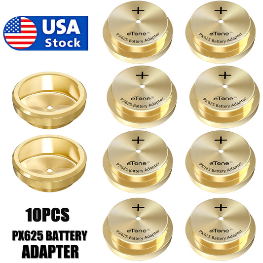10Pcs eTone MR9 PX13 PX625 Brass Metal Battery Adapter for Film Camera &Exposure Meter