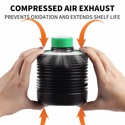 eTone Collapsible Storage Bottle 1 Litre HDPE for Darkroom Chemical Laboratory Chemical Reagent Bottle Photosensitive Material