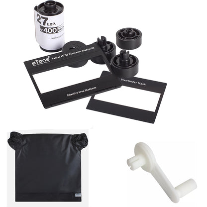 eTone Pentax 67 6x7 67II Camera 120 to 135 Conversion Kit Panorama Photo + Film Winding Crank + Film Changing Bag