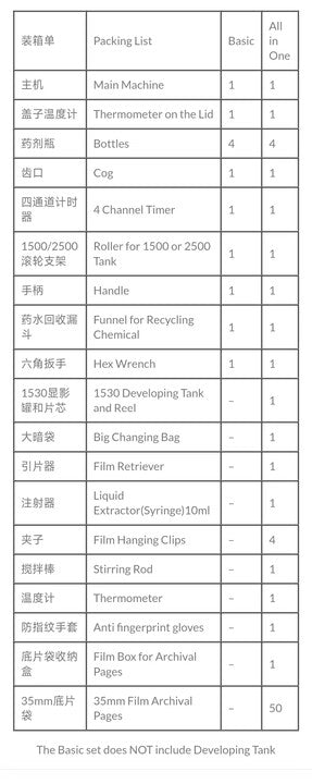 Darkroom Lift Arm Machine CPLift Semi-Automatic Film Developing Processor Processing Kits