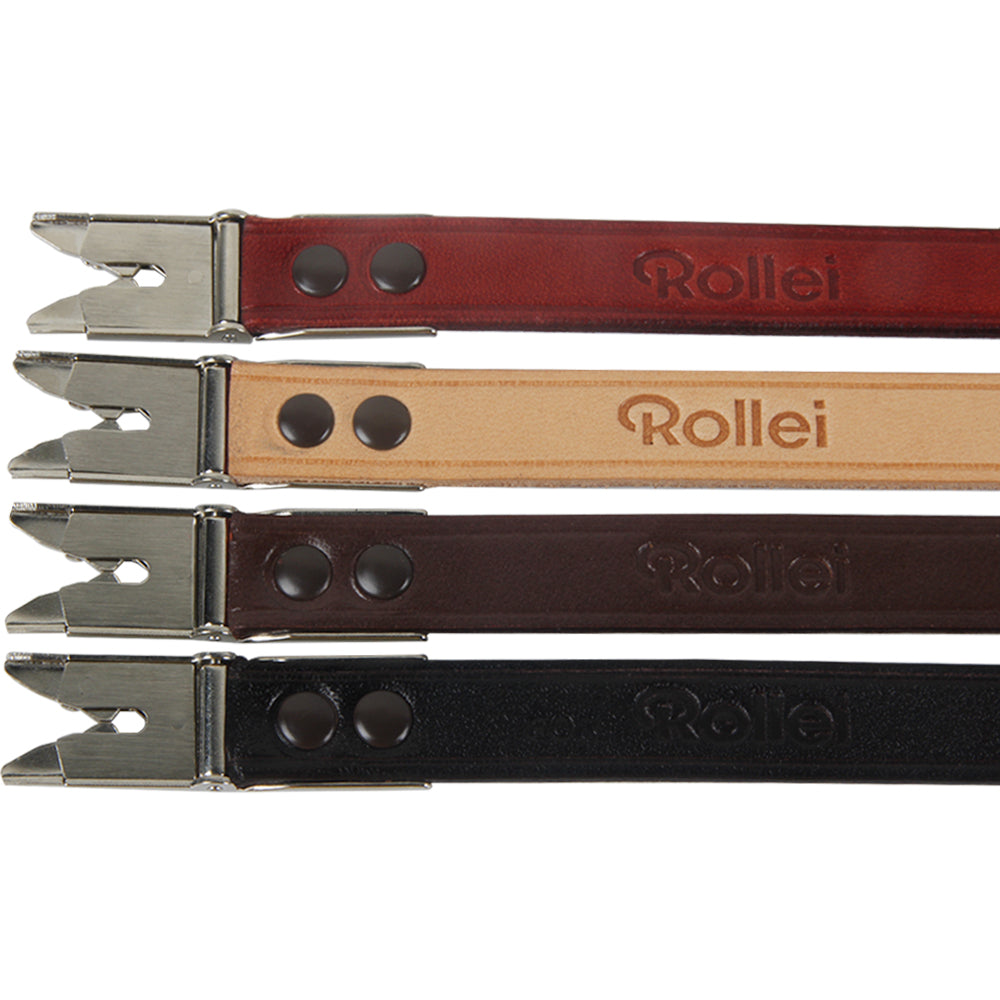 Leather Camera Neck Strap With Clips For Rolleiflex 3.5E 3.5F 2.8E 2.8F FX4 55F4