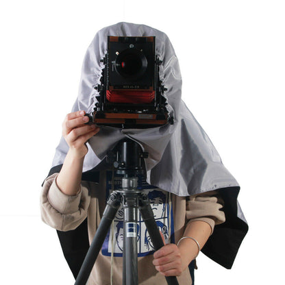 Professional Dark Cloth Focusing Hood Silver Black For 4x5 Camera Protection
