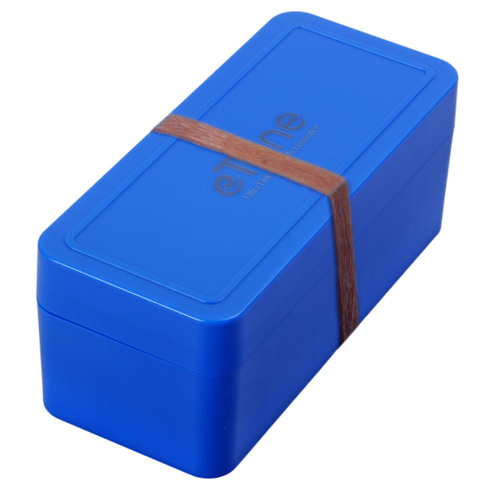 NEW Film Storage Box Case Container Blue For 120/220 135 Films With Rubber Bands