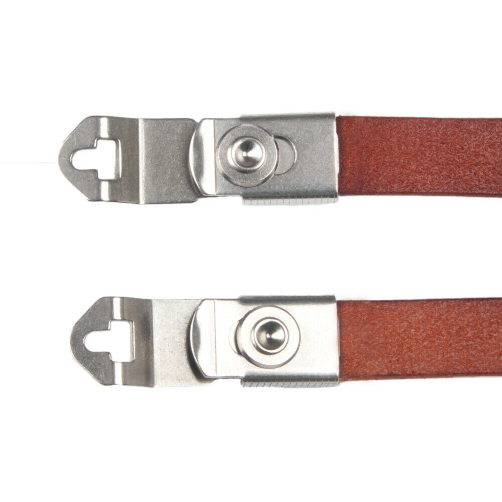 Genuine Leather Shoulder Strap With Lugs For Rolleiflex 2.8C 2.8D 2.8GX 120 MX-EVS Rolleicord VB TLR