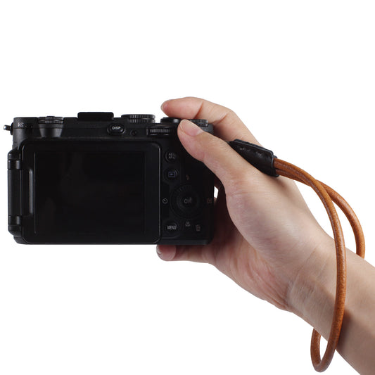 DSLR SLR fotocamera digitale cinturino da polso a mano cinturino da collo tracolla in pelle per Canon Nikon Sony Leica Fuji Olympus