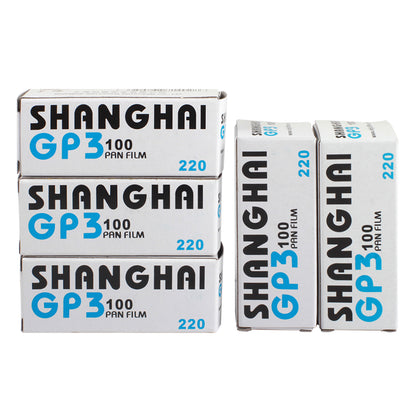 Shanghai GP3 220 Black & White Roll Film ASA DIN ISO 100 B/W Negative For Yashica-24 Olympus Hasselblad 120/220 Format Camera