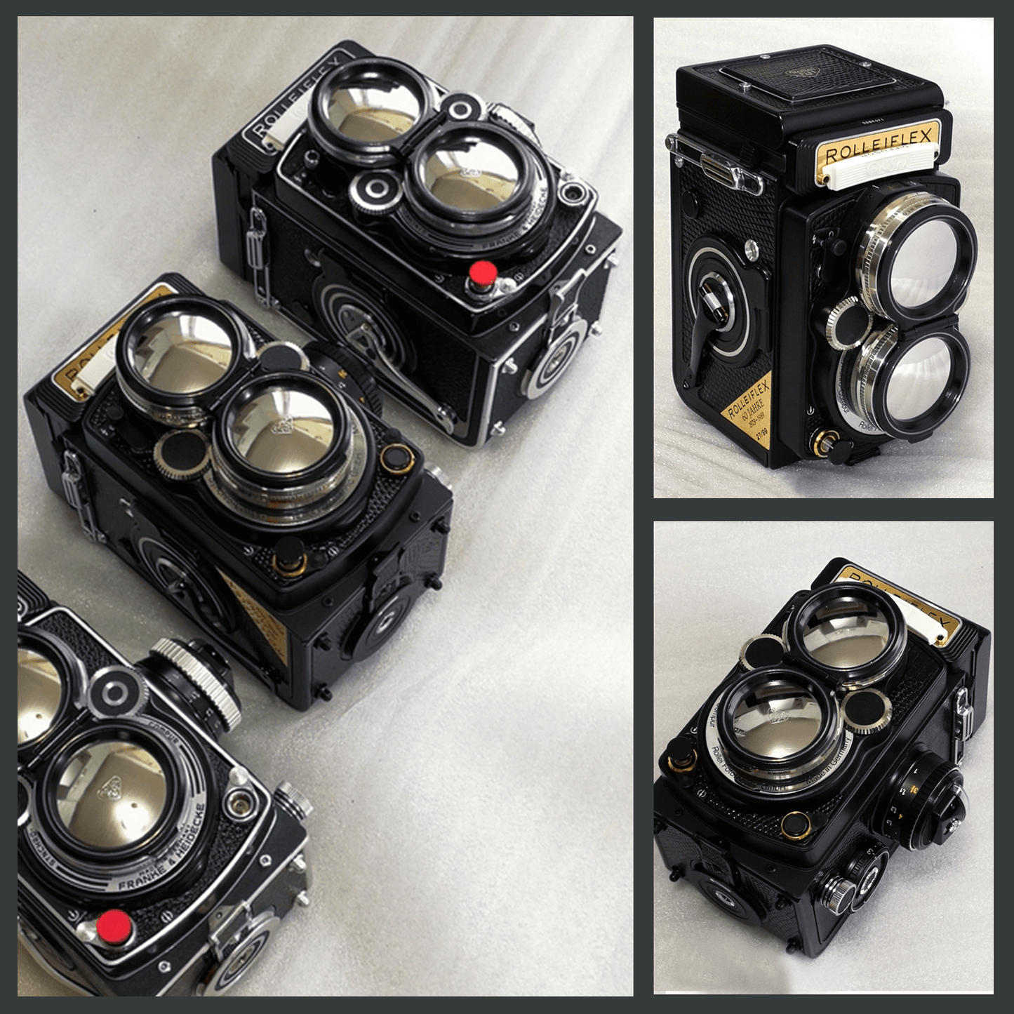 Neue Bajonett Bay II Bay 2 satinierte Objektiv-Metallkappe für Rolleiflex 75 mm 3,5 F Rolleimagic TLR-Kamera
