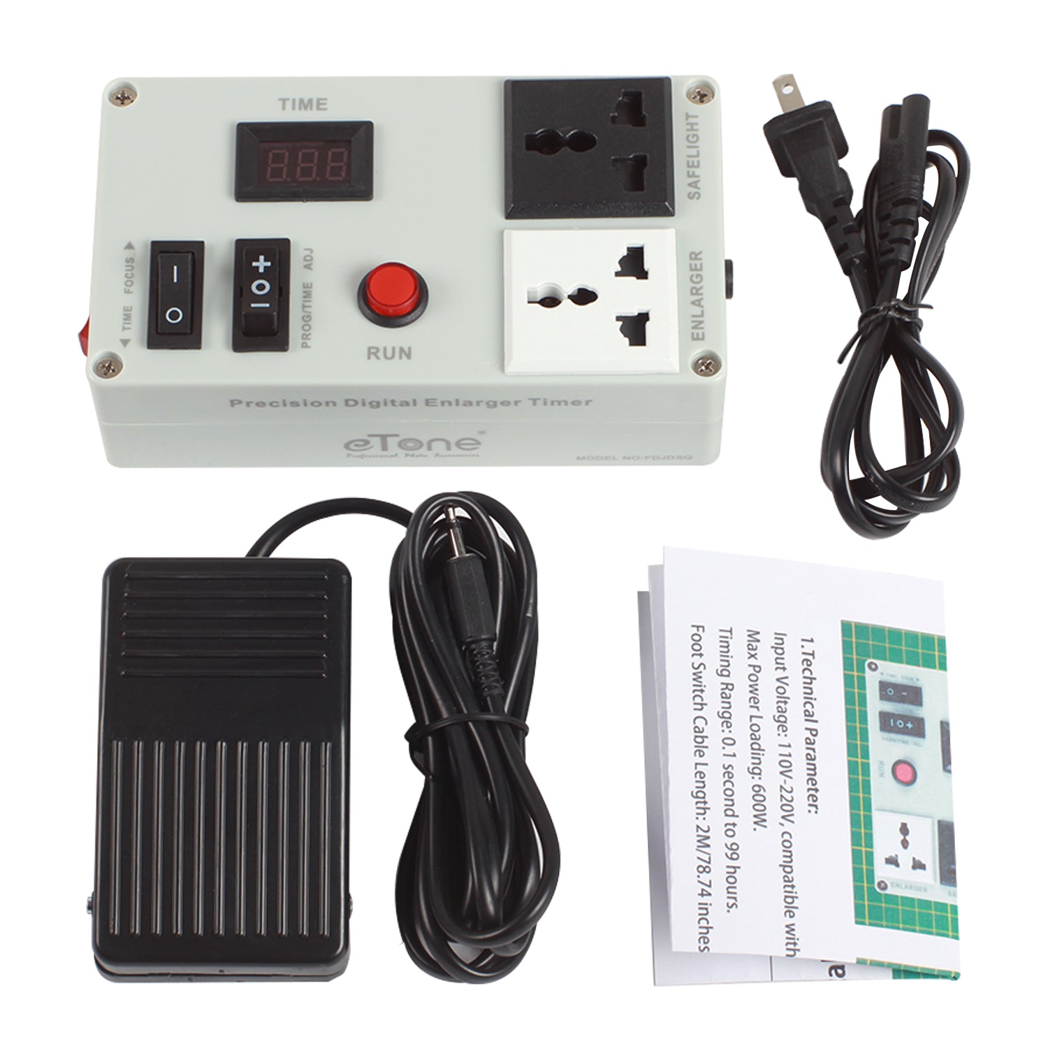 eTone Precision Digital Enlarger Timer for Darkroom Photo Enlargement ...