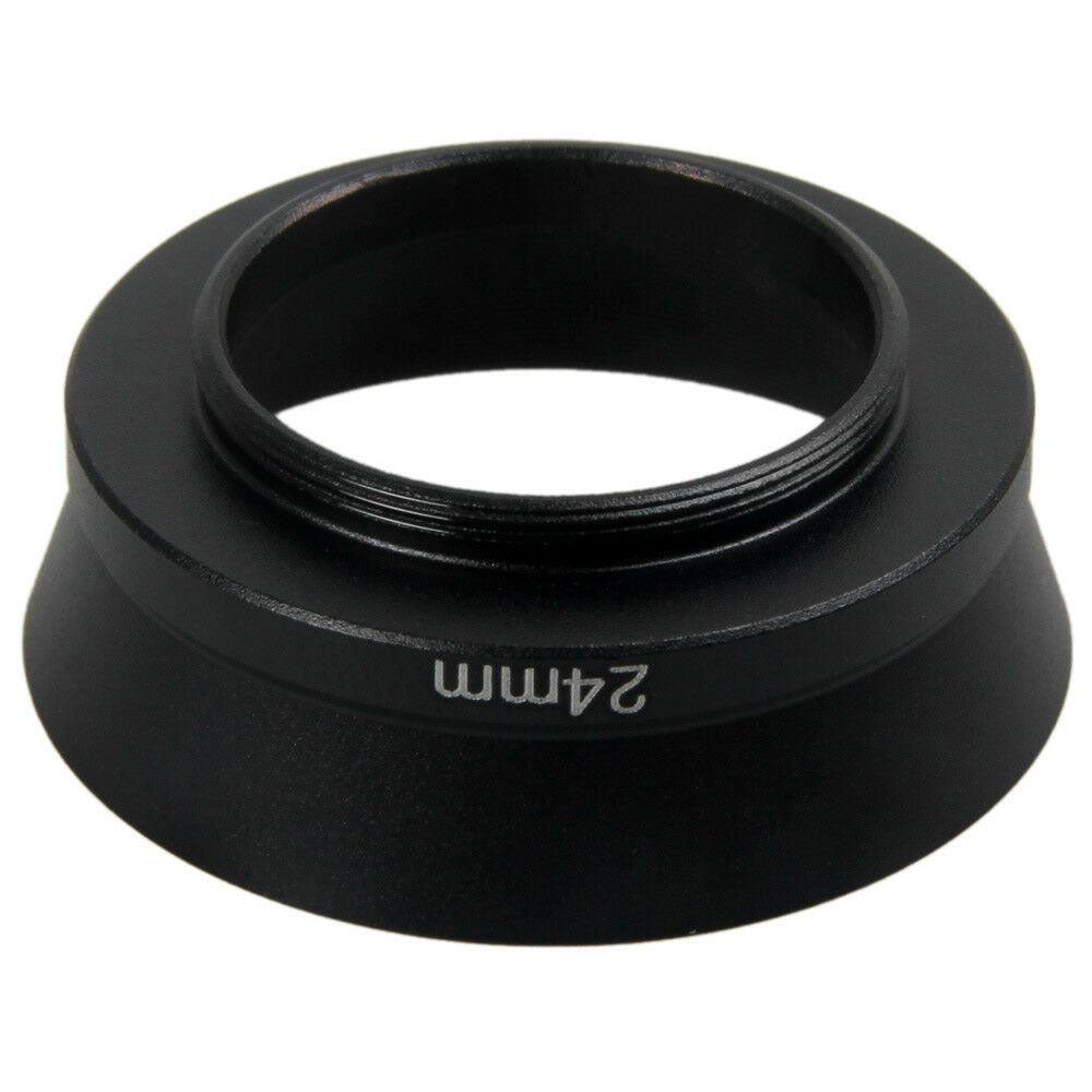 24-mm-Gegenlichtblende aus speziellem Metall zum Einschrauben für Rollei 35 35T 35TE Filmkamera