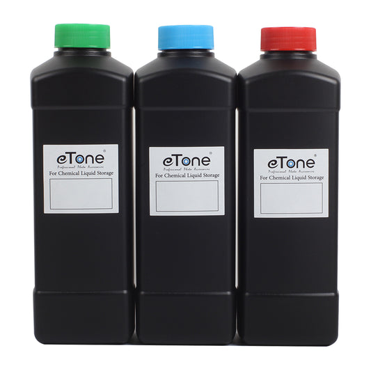 3 bottiglie da 1000 ml per camera oscura per lo stoccaggio di sostanze chimiche, pellicola per lo sviluppo di foto, 1 litro