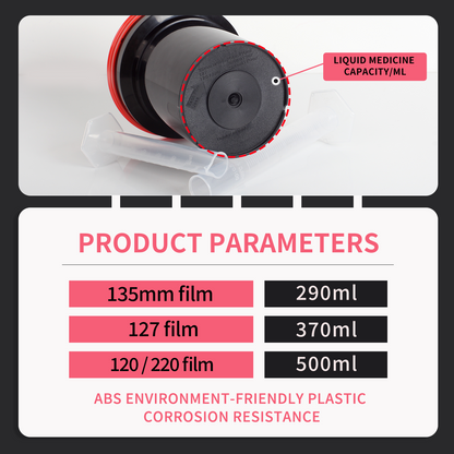 120 127 35-mm-Filmentwicklungsbehälter mit 2 Spiralspulen für die Verarbeitung von Filmen in der Dunkelkammer