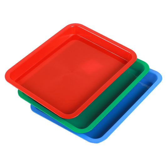 Set of 3 Darkroom Print Film Photo Paper Developing Trays for Cyanotype Developing Fixing 8x10"