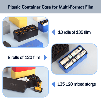 2x 120 220 135 Multi-Format Film Container Case Storage Box B&W B/W Color Slide