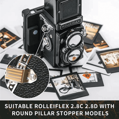 Leder-Umhängeband mit Schulterpolster für Rolleiflex 2.8C 2.8D TLR-Kamera
