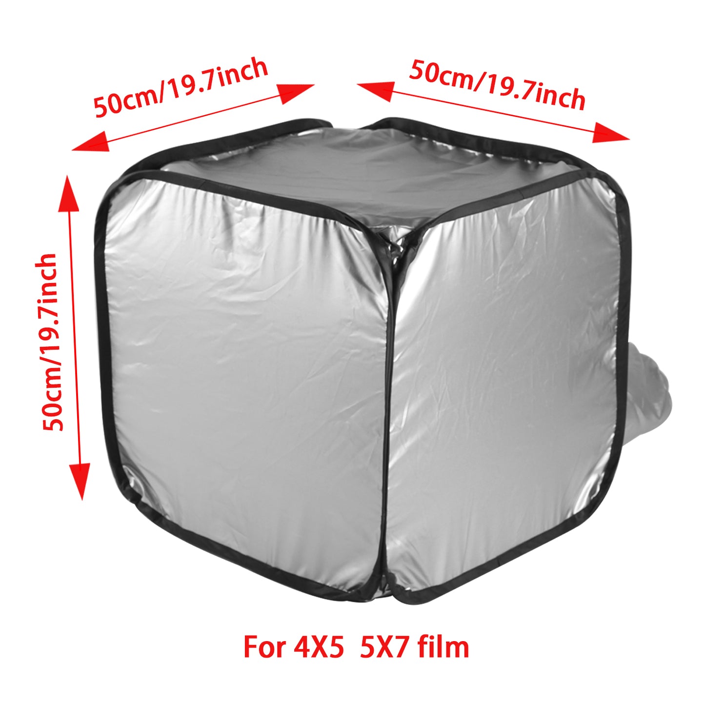 Borsa per tenda per caricamento pellicola per cambio pellicola per camera oscura di grande formato per lo sviluppo negativo della fotocamera 4x5 5x7