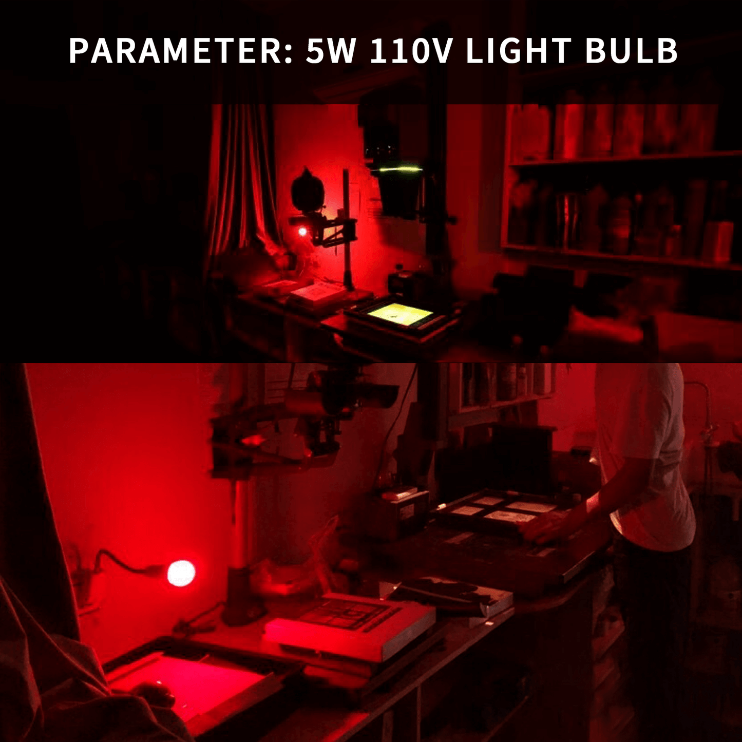 Darkroom Safelight Lampadina Lampada LED E27 Spina di alimentazione Pellicola medica Stampa fotografica Sviluppo negativo