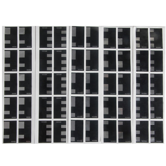 5 Pages 135 35mm Hand Roll Bulk Film DX Code DX-Coded ISO100 50 250 400 500 Label Sticker Auto ISO/ASA/DIN Detected