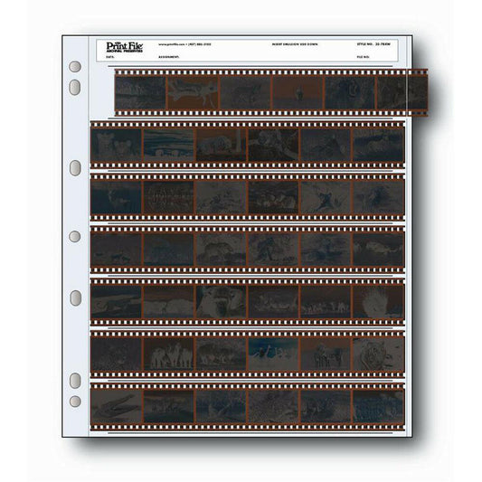 100x Printfile Archiv-Aufbewahrungsblätter 35mm 135 Negativseitenkonservierer 35-7BXW