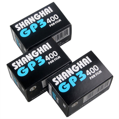 10 Rolls Shanghai GP3 36EXP 135/35mm Pan Roll Film ISO 400 Black & White B/W Negative 03/2023