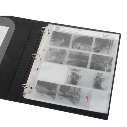 50 Pages 120 Roll Film Ring Binder Archival Storage Page Sheets B&W Color Film Negative Slide