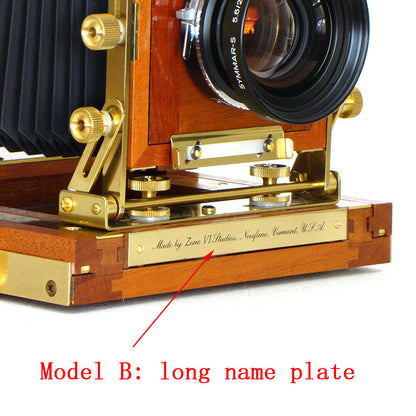 Replacement Bellows For Zone VI 6 4x5 Wooden Field View Camera Black Or Red