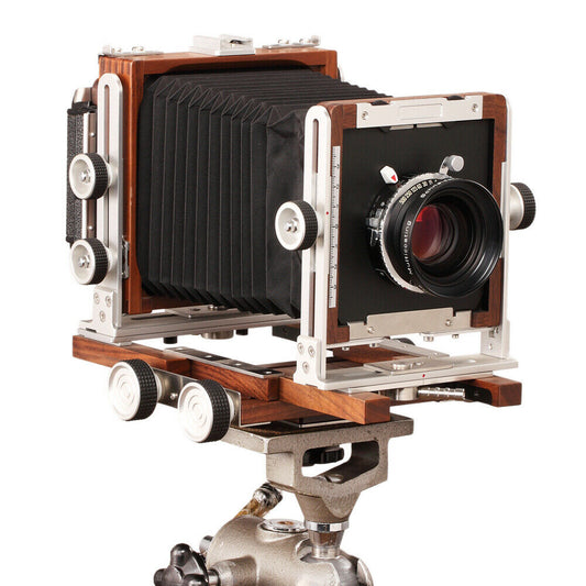 Shen Hao TFC69-A Fotocamera di medio formato 6x9 cm Pannello per obiettivo con soffietto in legno di noce nero