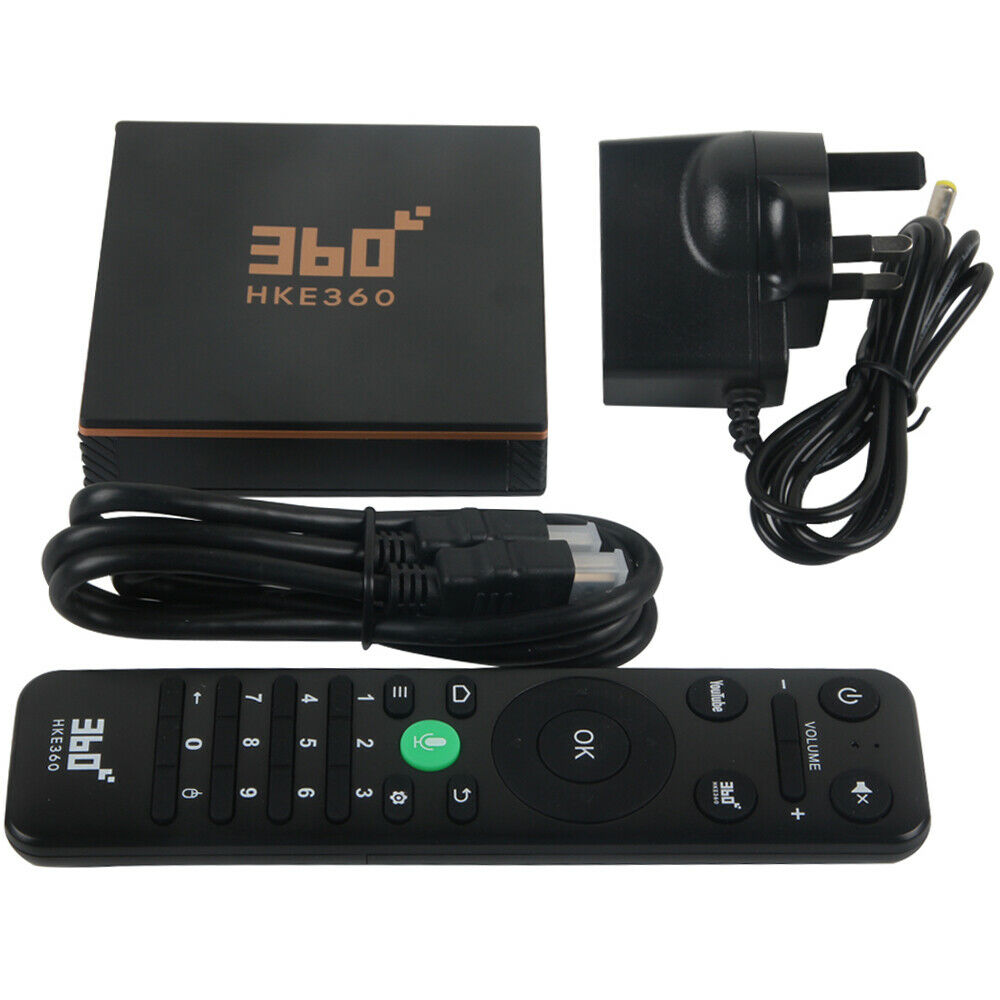 HKE360 電視盒 Plus 8K 中港澳台日韓 直播點播電視回看 藍牙機頂盒 4+32G Gen 5 TV BOX Bluetooth WiFi HK Asia Sport 語音遙控 US Only!